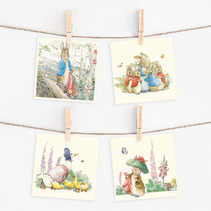 To klassikere av Beatrix Potter (+ 8 doble kort)